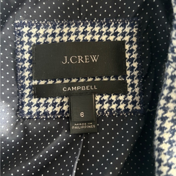 J.crew Campbell navy and ivory like new!!! - Picture 6 of 6